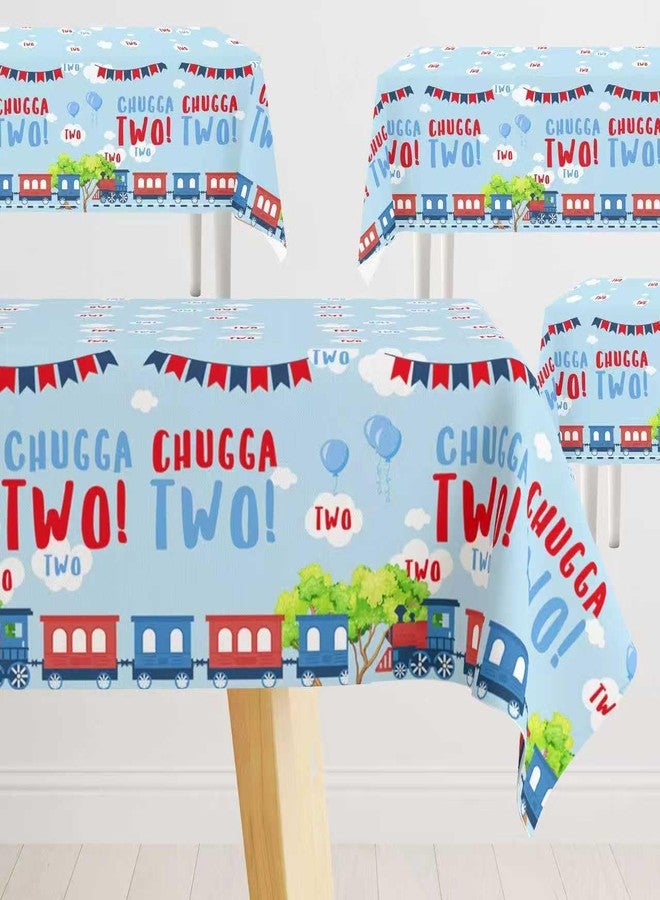 BEOXAGAR Chugga Chugga Two Two Party Supplies，Train 2nd Birthday Party Supplies,2nd Birthday Train Decorations for Boys,Chugga Chugga Two Two Party Decorations - Image 1